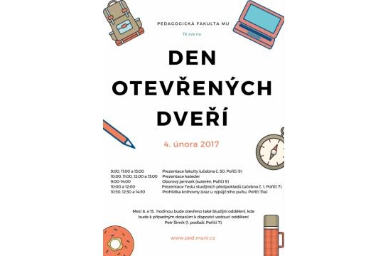 Den otevřených dveří na Pedagogické fakultě Masarykovy univerzity